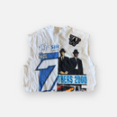 VINTAGE NASCAR CHAMPION 50/50 SPLIT CROP TEE SIZE LARGE