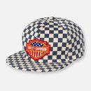 CHECKERBOARD PIT CREW PATCH HAT COLLECTION SLATE BLUE