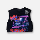 AWESOME LIGHTNING CROP TEE SIZE MEDIUM