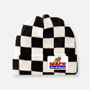 CHECKERBOARD BLACK & WHITE BEANIES