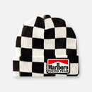 CHECKERBOARD BLACK & WHITE BEANIES