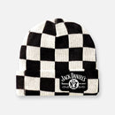 CHECKERBOARD BLACK & WHITE BEANIES