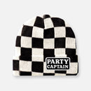 CHECKERBOARD BLACK & WHITE BEANIES