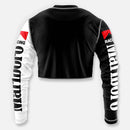 WOMENS CROP FORMULA 1 RACING JERSEY WHITE