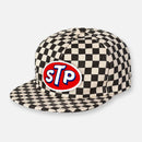 CHECKERBOARD PIT CREW PATCH HAT COLLECTION BLACK-WHITE