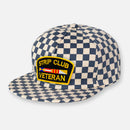 CHECKERBOARD PIT CREW PATCH HAT COLLECTION SLATE BLUE