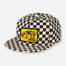 CHECKERBOARD PIT CREW PATCH HAT COLLECTION BLACK-WHITE