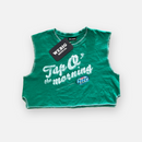 TAP O' THE MORNIN CROP TEE SIZE MEDIUM