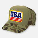 USA CURVED BILL PATCH HAT