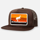 VINTAGE BRONCO FLAT BILL PATCH HAT