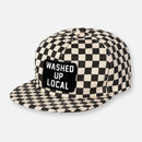 CHECKERBOARD PIT CREW PATCH HAT COLLECTION BLACK-WHITE