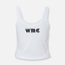 WE PLAYBOYS MICRO RIB SPAGHETTI STRAP TANK