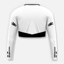 WOMENS CROP FORMULA ONE 1974 BLACK RACE JERSEY