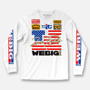 ZERO FUCKS SIGNATURE SERIES USA EDITION LONG SLEEVE TEE