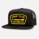 STRIP CLUB VETERAN FLAT BILL PATCH HAT
