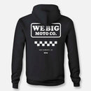 WEBIG MOTO CO ZIP HOODIE BLACK
