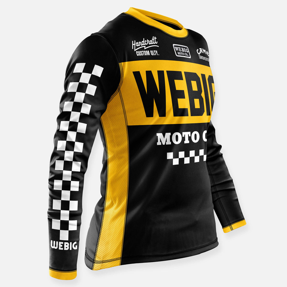 WEBIG STANDARD JERSEY BLACK-YELLOW – Webig Moto
