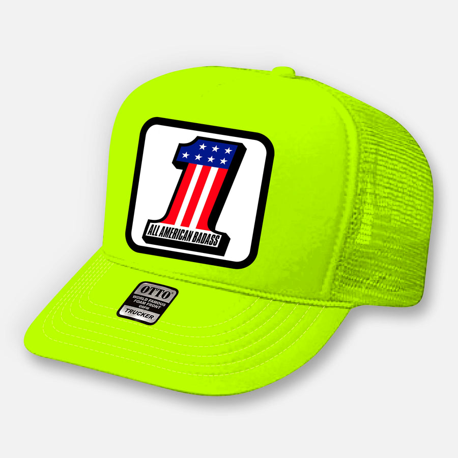 ALL AMERCAN BADASS CURVED BILL HAT