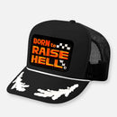 BORN TO RAISE HELL CURVED BILL PATCH HAT