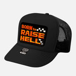 BORN TO RAISE HELL CURVED BILL PATCH HAT