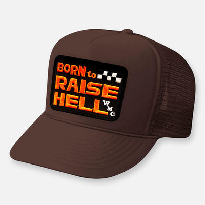 BORN TO RAISE HELL CURVED BILL PATCH HAT