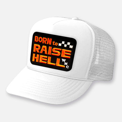 BORN TO RAISE HELL CURVED BILL PATCH HAT