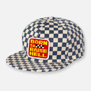 CHECKERBOARD PIT CREW PATCH HAT COLLECTION SLATE BLUE
