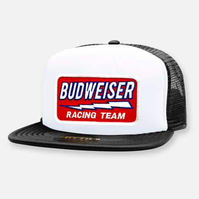 BUD RACING TEAM FLAT BILL PATCH HAT