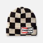 CHECKERBOARD PIT CREW PATCH BEANIE COLLECTION