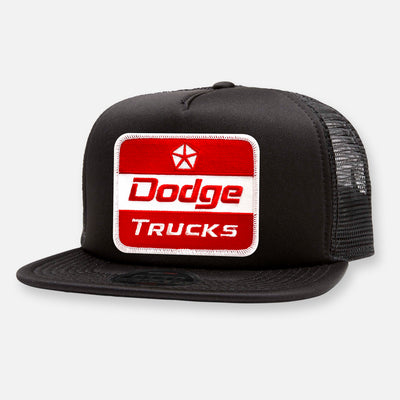 DODGE TRUCKS FLAT BILL PATCH HAT