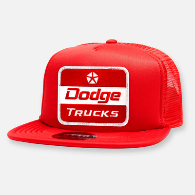 DODGE TRUCKS FLAT BILL PATCH HAT