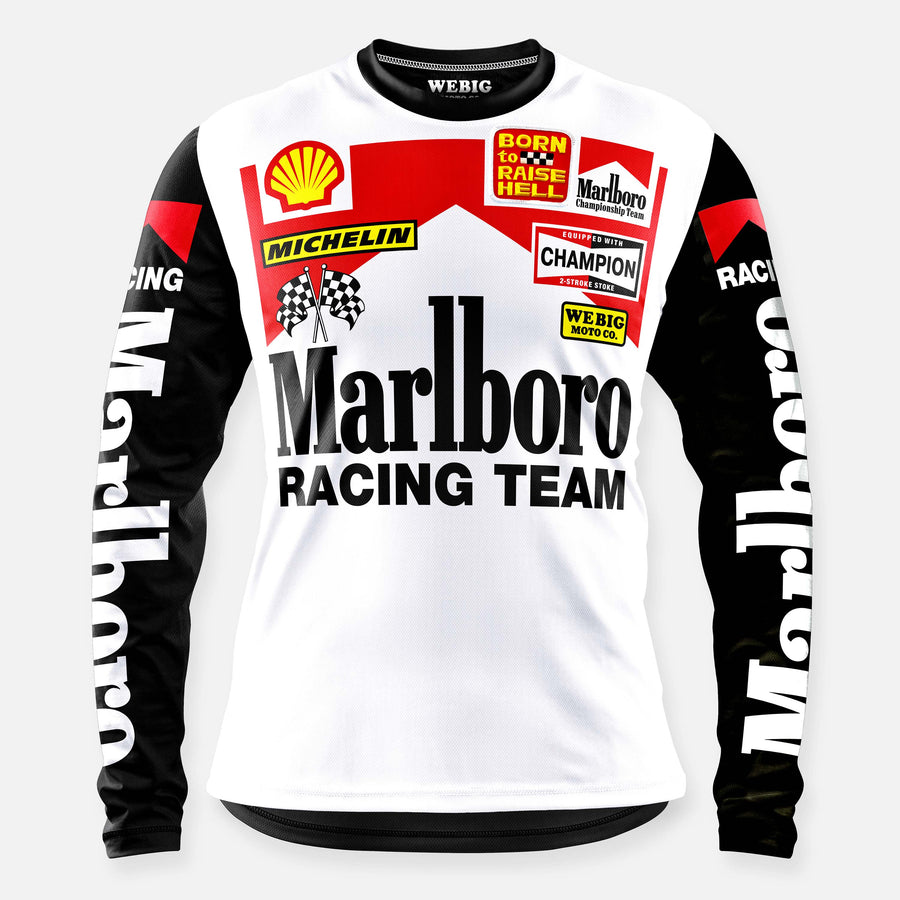 FORMULA 1 RACING JERSEY WHITE-BLACK