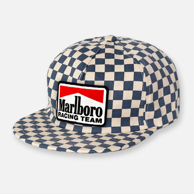 CHECKERBOARD PIT CREW PATCH HAT COLLECTION SLATE BLUE