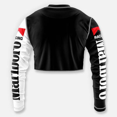 WOMENS CROP FORMULA 1 RACING JERSEY WHITE