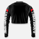 WOMENS CROP FORMULA 1 RACING JERSEY WHITE