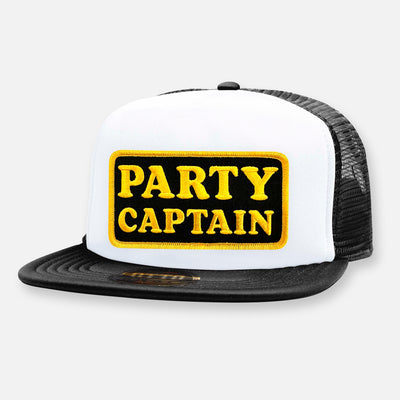 PARTY CAPTAIN FLAT BILL PATCH HAT