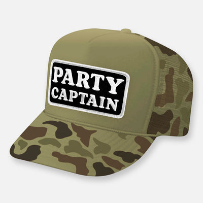 PARTY CAPTAIN CURVED BILL PATCH HAT