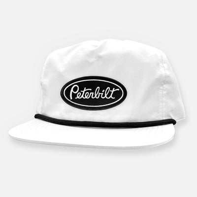 PETERBUILT UNSTRUCTURED SNAPBACK BLACK PATCH HAT