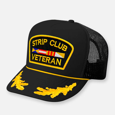 STRIP CLUB VETERAN CURVED BILL PATCH HAT