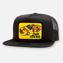 SWERVIN' IRVAN NASCAR TEAM FLAT BILL PATCH HAT