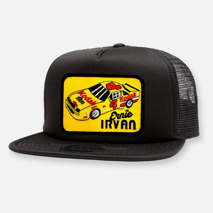 SWERVIN' IRVAN NASCAR TEAM FLAT BILL PATCH HAT – Webig Moto