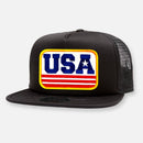 USA FLAT BILL PATCH HAT