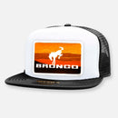 VINTAGE BRONCO FLAT BILL PATCH HAT