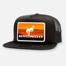 VINTAGE BRONCO FLAT BILL PATCH HAT