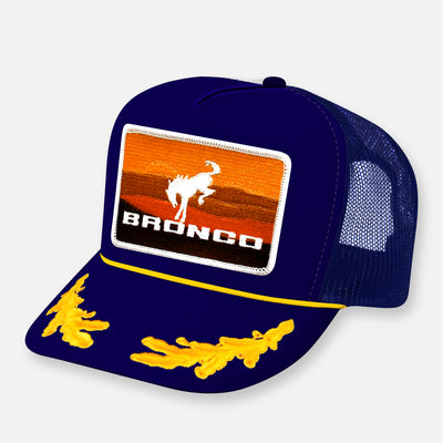 VINTAGE BRONCO CURVED BILL PATCH HAT
