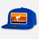 VINTAGE BRONCO FLAT BILL PATCH HAT