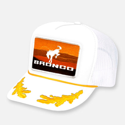 VINTAGE BRONCO CURVED BILL PATCH HAT