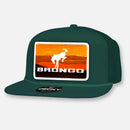 VINTAGE BRONCO FLAT BILL PATCH HAT