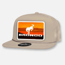 VINTAGE BRONCO FLAT BILL PATCH HAT
