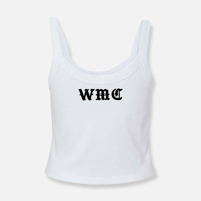 WE PLAYBOYS MICRO RIB SPAGHETTI STRAP TANK